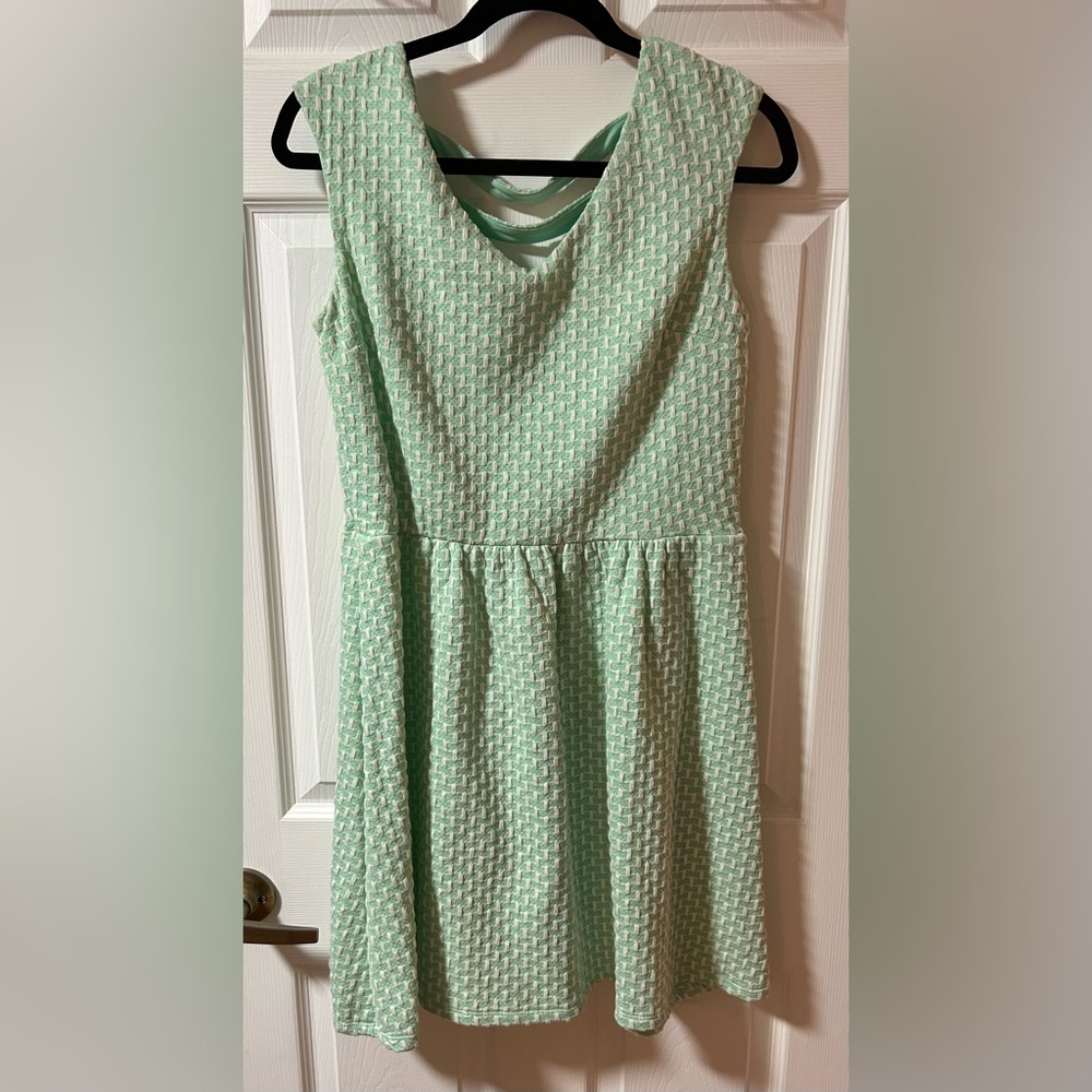 Mint Green Textured Dress